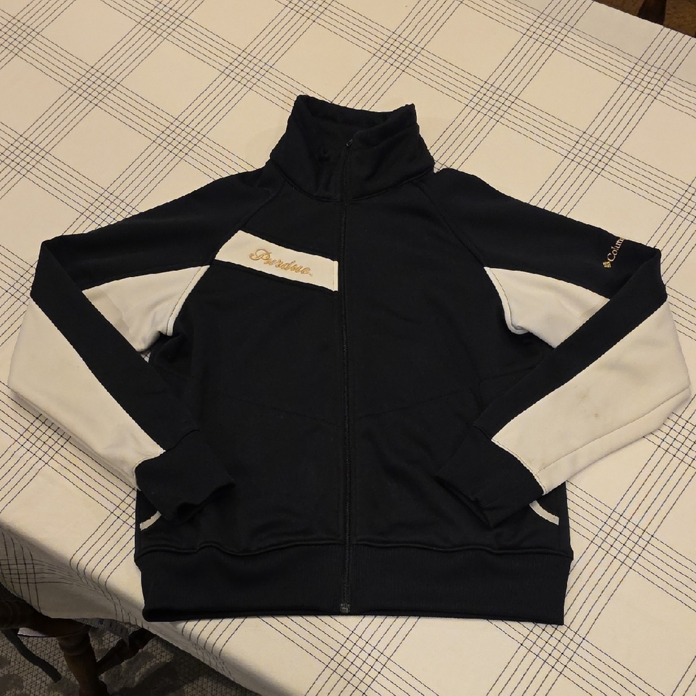 Columbia Black and White Purdue Jacket